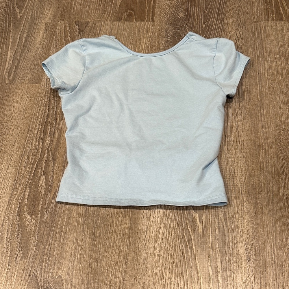 Edikted Sky open back tee shirt
